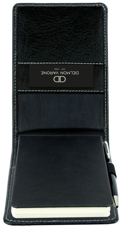 Notizblock Pocket Format | Echtleder | VINTAGE schwarz
